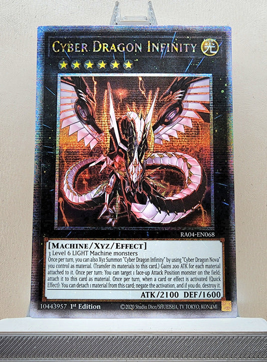 Yugioh! 1x Cyber Dragon Infinity (RA04 - Quarter Century Secret Rare) 1st Edition