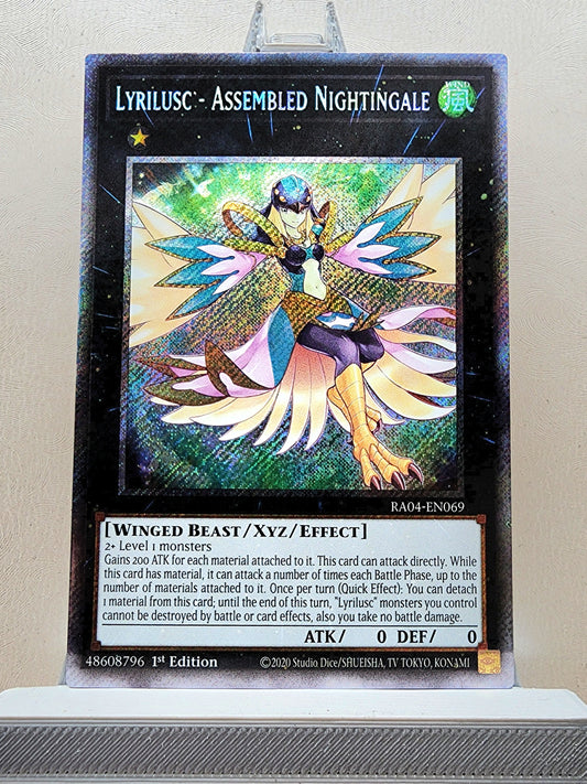 Yugioh! 1x Lyrilusc - Assembled Nightingale (RA04 - Platinum Secret Rare) 1st Edition