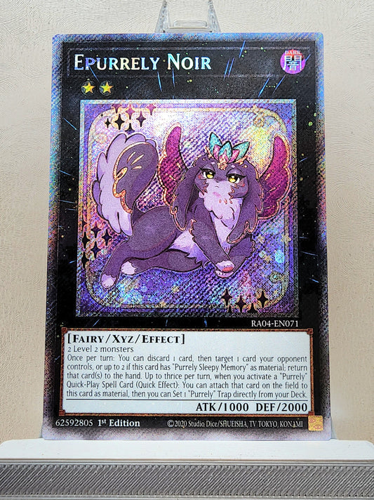 Yugioh! 1x Epurrely Noir (RA04 - Platinum Secret Rare) 1st Edition