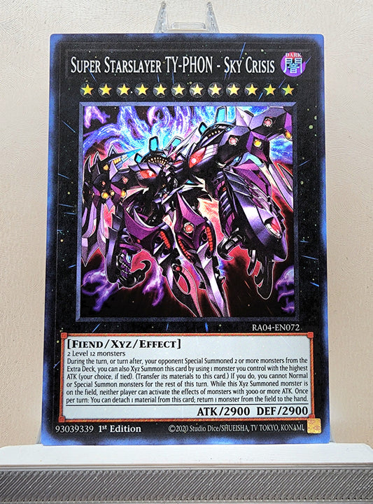 Yugioh! 1x Super Starslayer TY-PHON - Sky Crisis (RA04 - Super Rare) 1st Edition