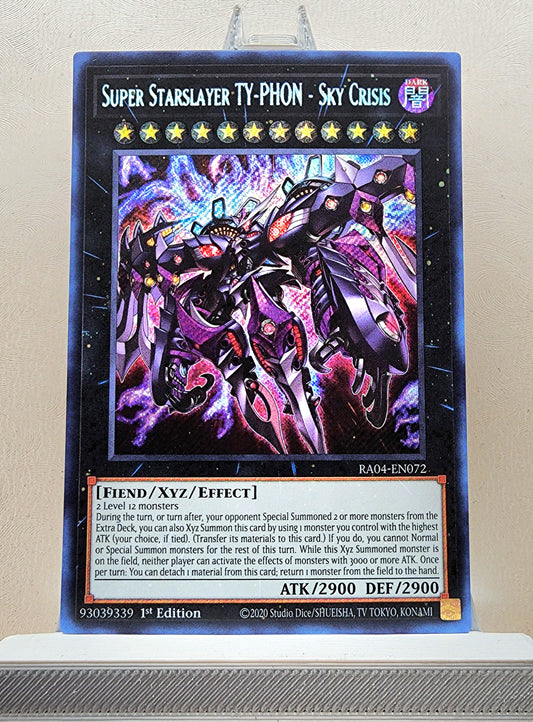 Yugioh! 1x Super Starslayer TY-PHON - Sky Crisis (RA04 - Secret Rare) 1st Edition