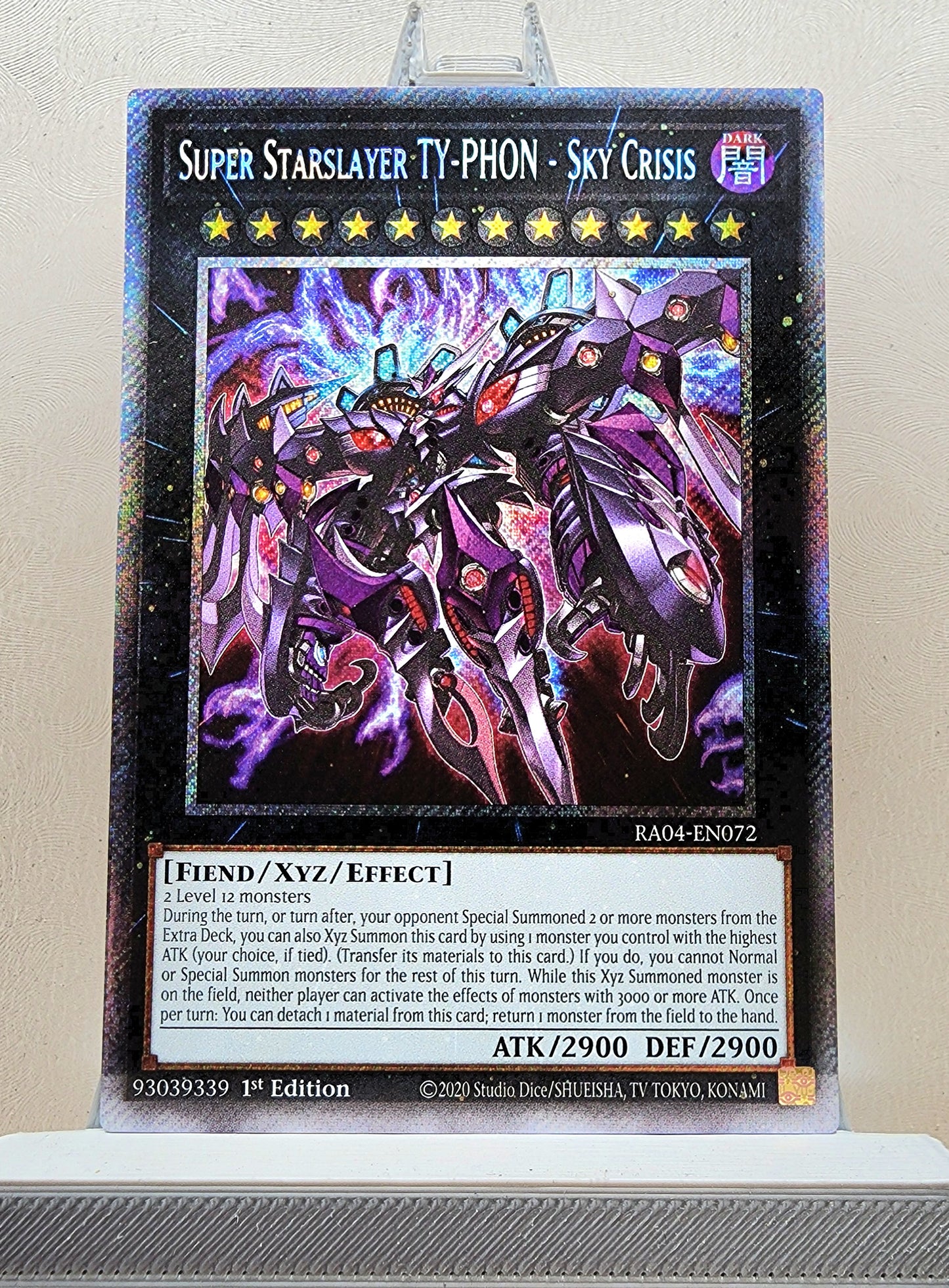 Yugioh! 1x Super Starslayer TY-PHON - Sky Crisis (RA04 - Platinum Secret Rare) 1st Edition