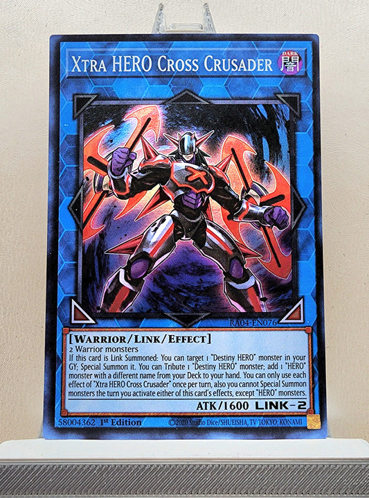 Yugioh! 1x Xtra HERO Cross Crusader (RA04 - Super Rare) 1st Edition