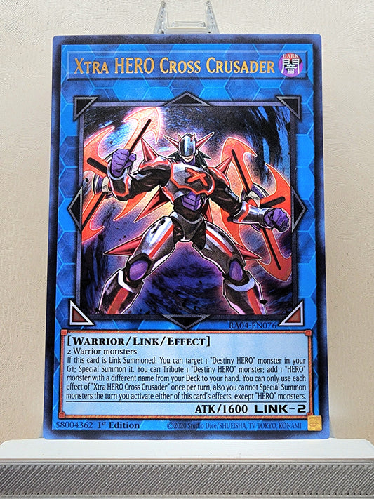 Yugioh! 1x Xtra HERO Cross Crusader (RA04 - Ultra Rare) 1st Edition