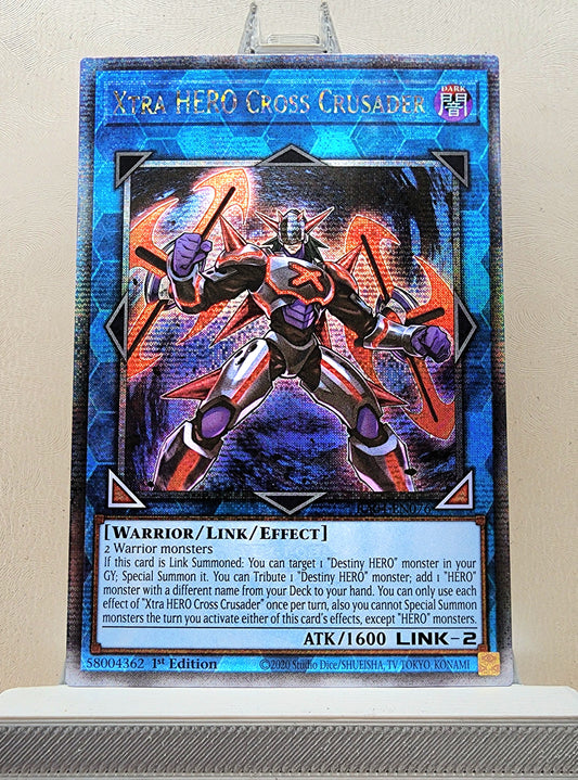 Yugioh! 1x Xtra HERO Cross Crusader (RA04 - Quarter Century Secret Rare) 1st Edition