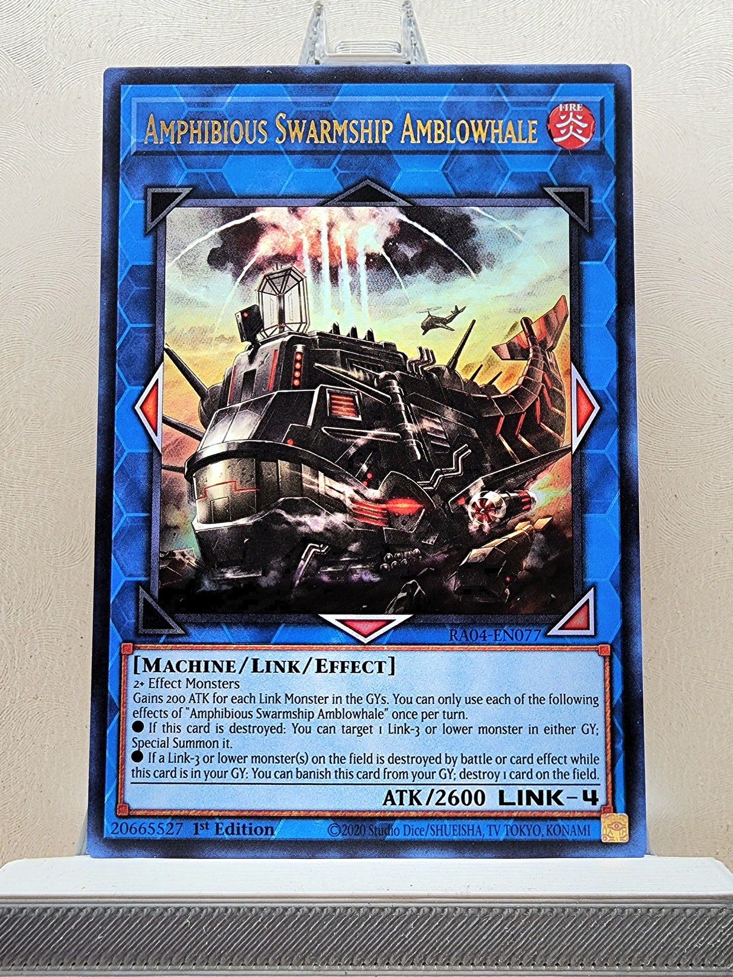 Yugioh! 1x Amphibious Swarmship Amblowhale (RA04 - Ultra Rare) 1st Edition