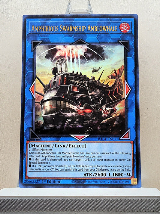 Yugioh! 1x Amphibious Swarmship Amblowhale (RA04 - Ultra Rare) 1st Edition