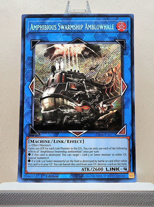 Yugioh! 1x Amphibious Swarmship Amblowhale (RA04 - Secret Rare) 1st Edition