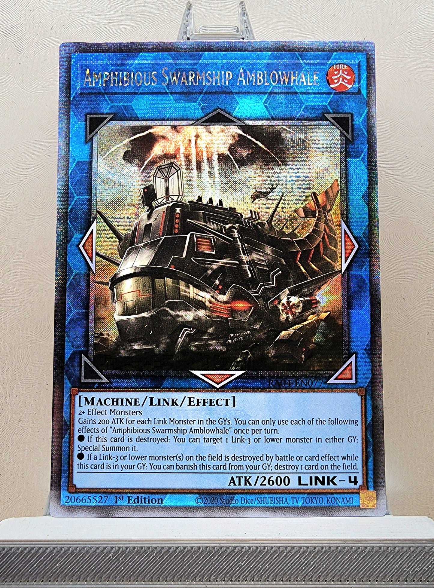Yugioh! 1x Amphibious Swarmship Amblowhale (RA04 - Quarter Century Secret Rare) 1st Edition
