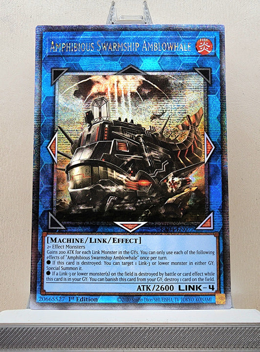 Yugioh! 1x Amphibious Swarmship Amblowhale (RA04 - Quarter Century Secret Rare) 1st Edition