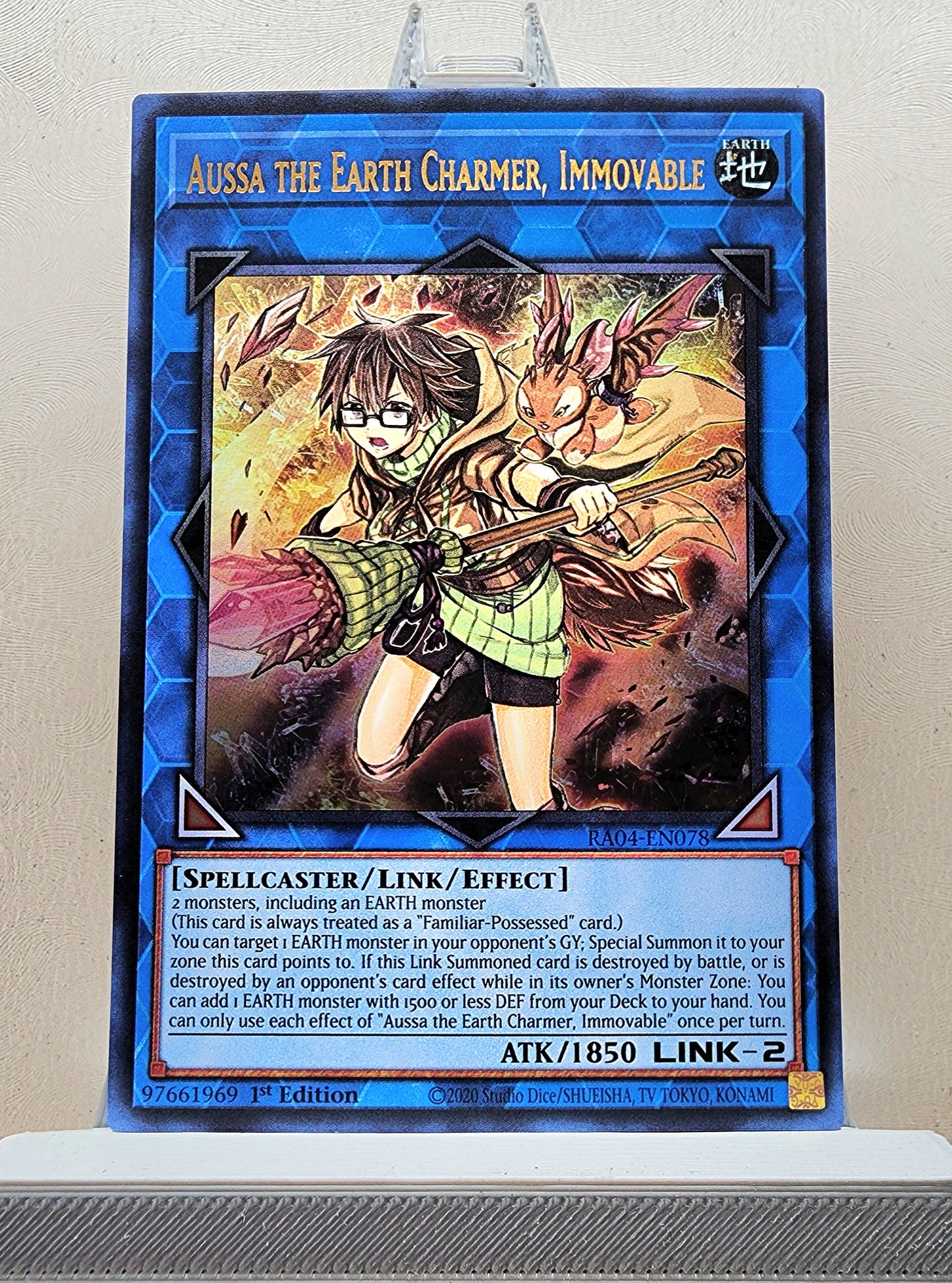 Yugioh! 1x Aussa the Earth Charmer, Immovable (RA04 - Ultra Rare) 1st Edition