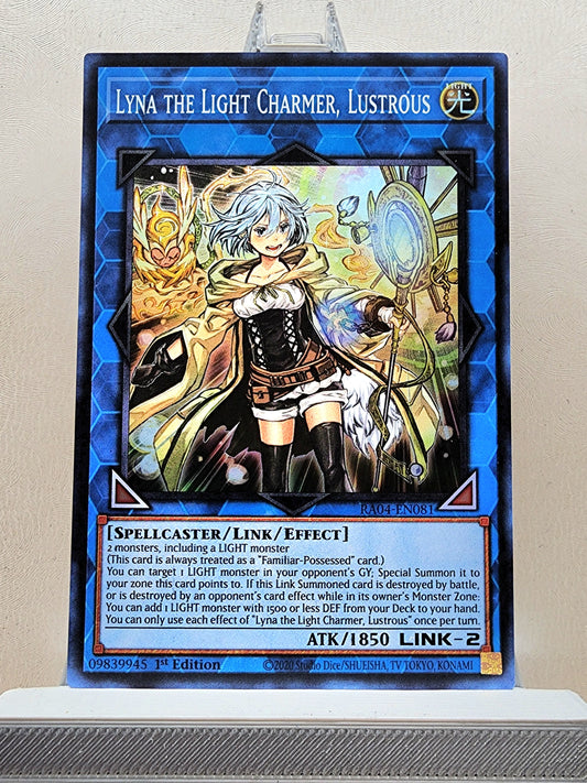 Yugioh! 1x Lyna the Light Charmer, Lustrous (RA04 - Super Rare) 1st Edition