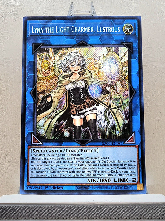 Yugioh! 1x Lyna the Light Charmer, Lustrous (RA04 - Secret Rare) 1st Edition