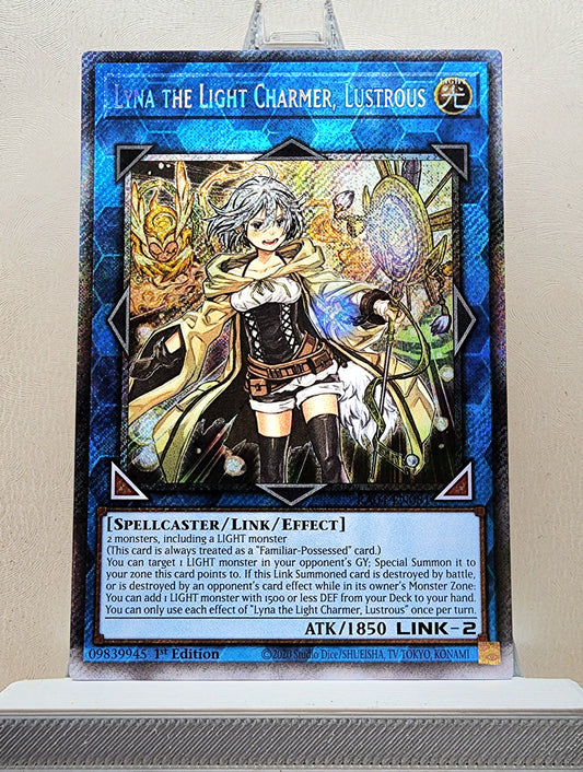 Yugioh! 1x Lyna the Light Charmer, Lustrous (RA04 - Platinum Secret Rare) 1st Edition