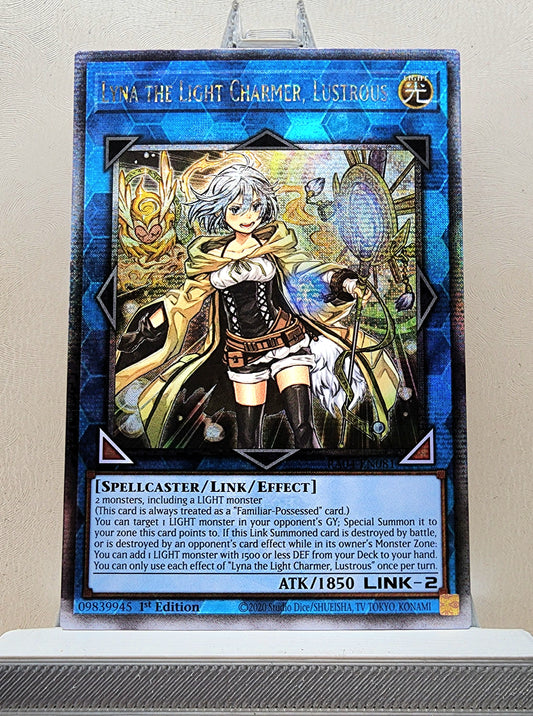 Yugioh! 1x Lyna the Light Charmer, Lustrous (RA04 - Quarter Century Secret Rare) 1st Edition