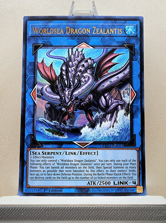 Yugioh! 1x Worldsea Dragon Zealantis (RA04 - Ultra Rare) 1st Edition