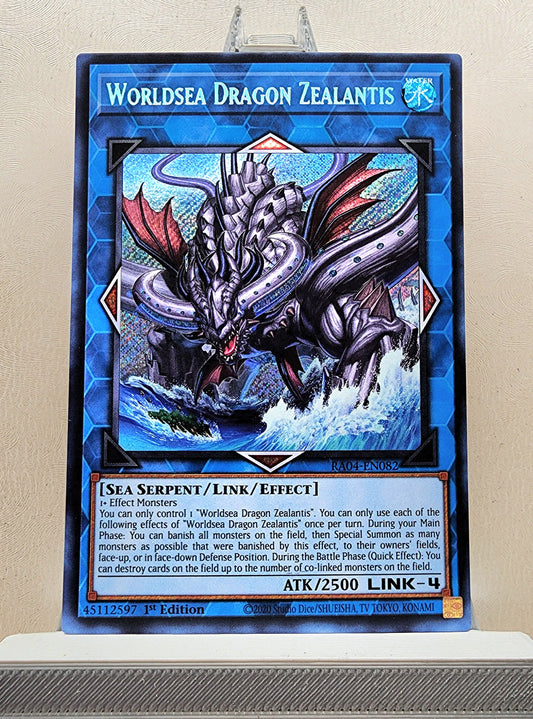 Yugioh! 1x Worldsea Dragon Zealantis (RA04 - Secret Rare) 1st Edition