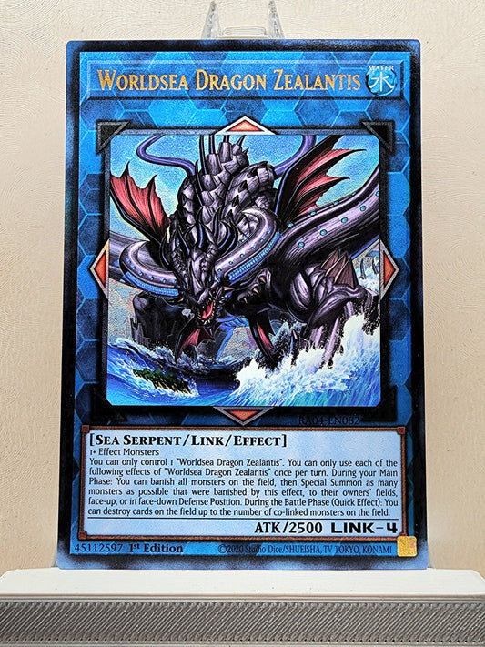 Yugioh! 1x Worldsea Dragon Zealantis (RA04 - Prismatic Ultimate Rare) 1st Edition