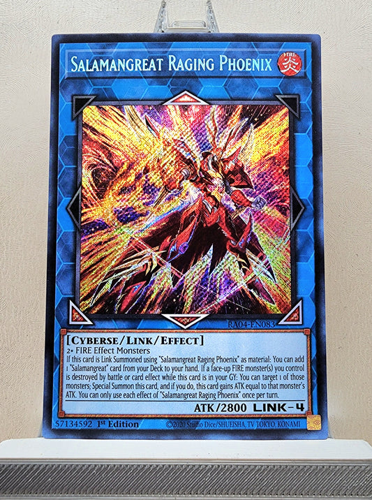 Yugioh! 1x Salamangreat Raging Phoenix (RA04 - Secret Rare) 1st Edition