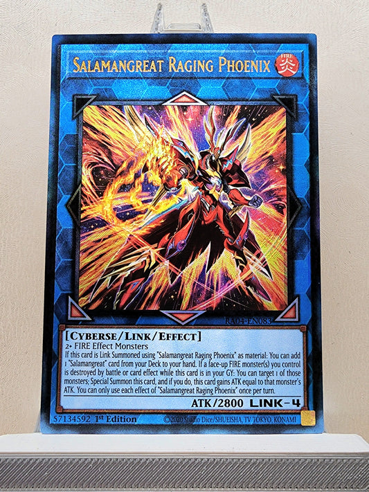 Yugioh! 1x Salamangreat Raging Phoenix (RA04 - Prismatic Ultimate Rare) 1st Edition