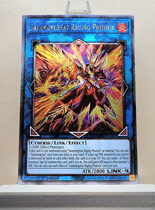 Yugioh! 1x Salamangreat Raging Phoenix (RA04 - Quarter Century Secret Rare) 1st Edition