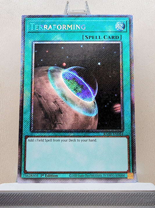 Yugioh! 1x Terraforming (RA04 - Platinum Secret Rare) 1st Edition
