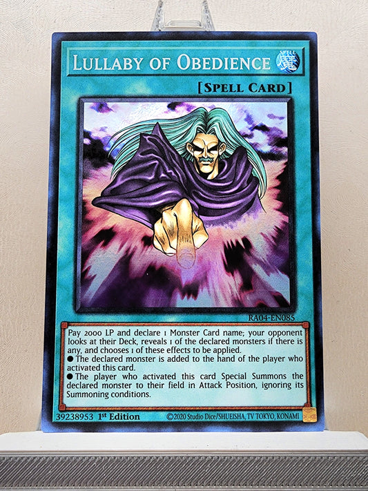 Yugioh! 1x Lullaby of Obedience (RA04 - Super Rare) 1st Edition