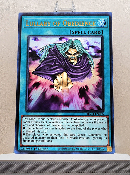Yugioh! 1x Lullaby of Obedience (RA04 - Ultra Rare) 1st Edition