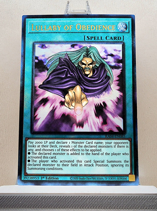 Yugioh! 1x Lullaby of Obedience (RA04 - Prismatic Ultimate Rare) 1st Edition