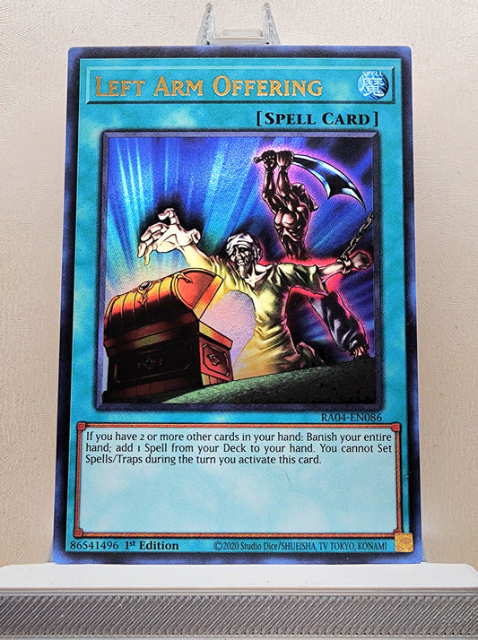 Yugioh! 1x Left Arm Offering (RA04 - Ultra Rare) 1st Edition