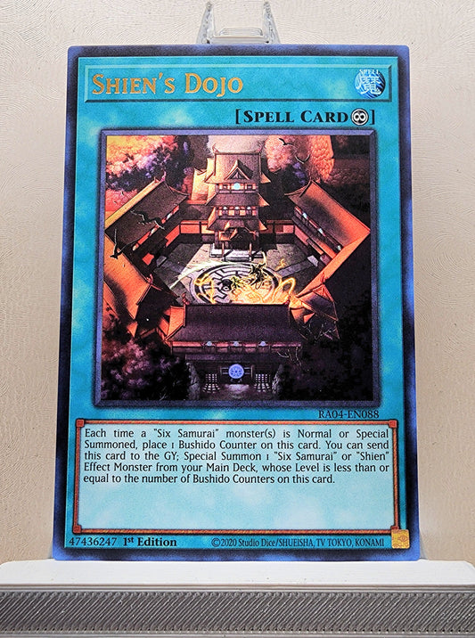 Yugioh! 1x Shien's Dojo (RA04 - Ultra Rare) 1st Edition
