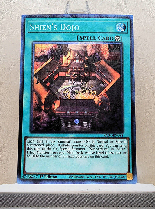 Yugioh! 1x Shien's Dojo (RA04 - Prismatic Collectors Rare) 1st Edition