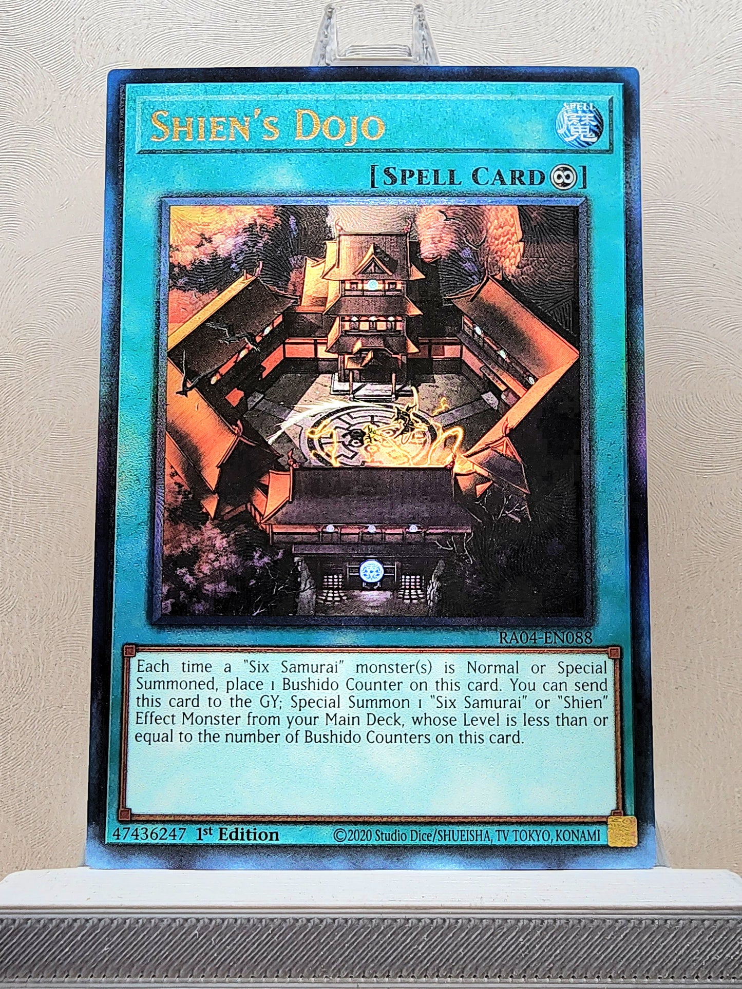 Yugioh! 1x Shien's Dojo (RA04 - Prismatic Ultimate Rare) 1st Edition