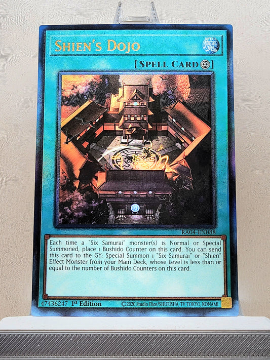 Yugioh! 1x Shien's Dojo (RA04 - Prismatic Ultimate Rare) 1st Edition
