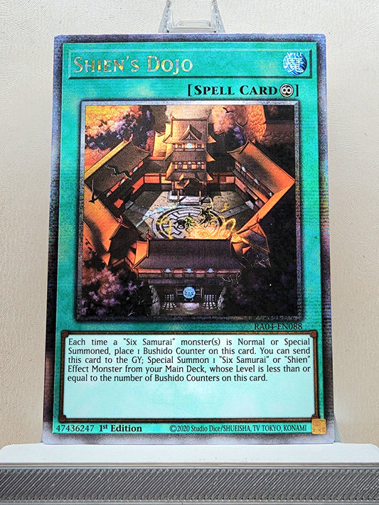 Yugioh! 1x Shien's Dojo (RA04 - Quarter Century Secret Rare) 1st Edition