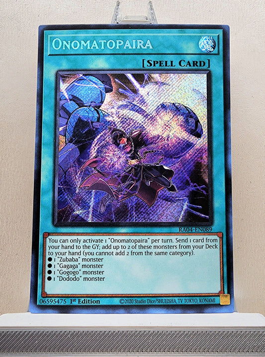 Yugioh! 1x Onomatopaira (RA04 - Secret Rare) 1st Edition