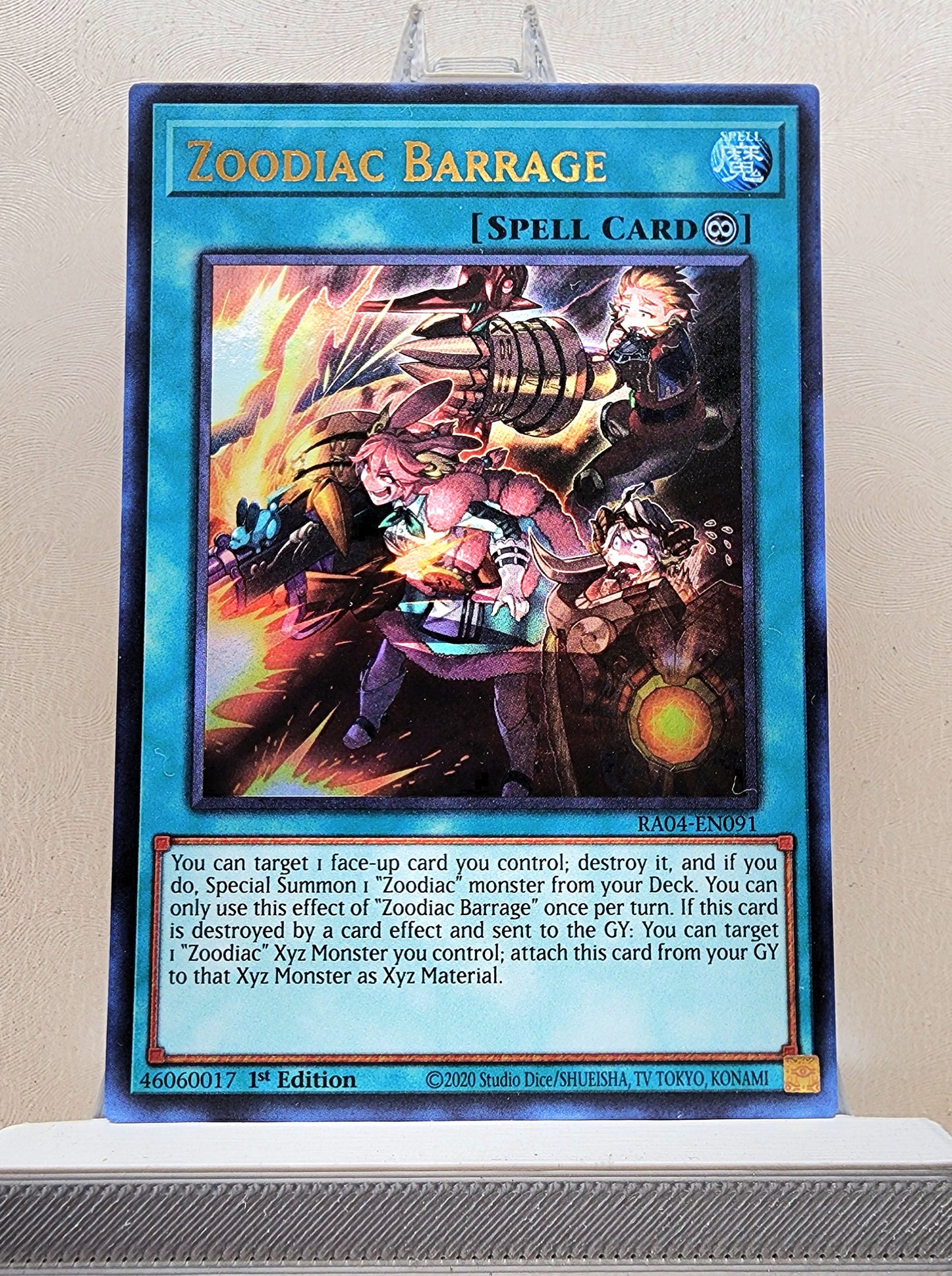 Yugioh! 1x Zoodiac Barrage (RA04 - Ultra Rare) 1st Edition