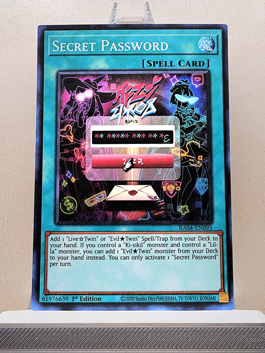 Yugioh! 1x Secret Password (RA04 - Super Rare) 1st Edition