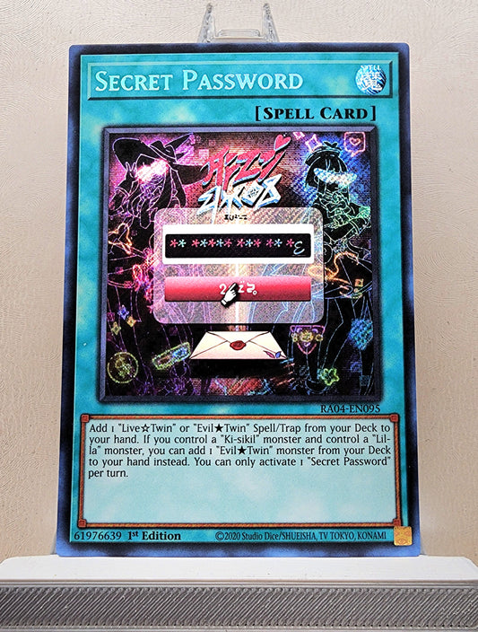 Yugioh! 1x Secret Password (RA04 - Secret Rare) 1st Edition