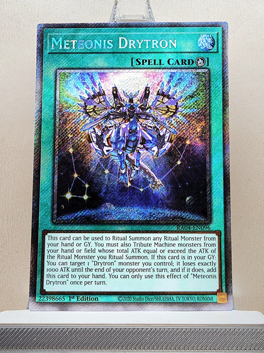 Yugioh! 1x Meteonis Drytron (RA04 - Platinum Secret Rare) 1st Edition