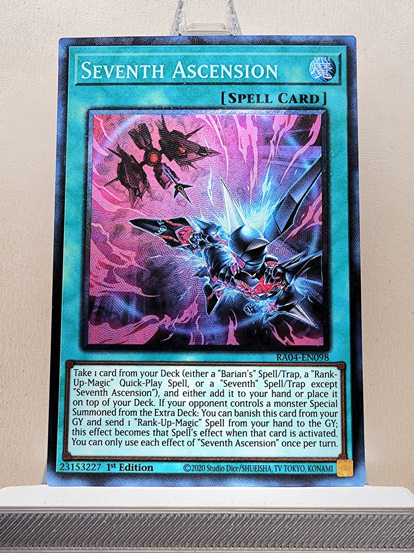 Yugioh! 1x Seventh Ascension (RA04 - Prismatic Collectors Rare) 1st Edition