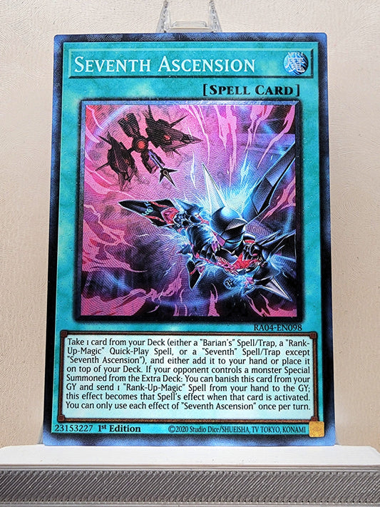 Yugioh! 1x Seventh Ascension (RA04 - Prismatic Collectors Rare) 1st Edition