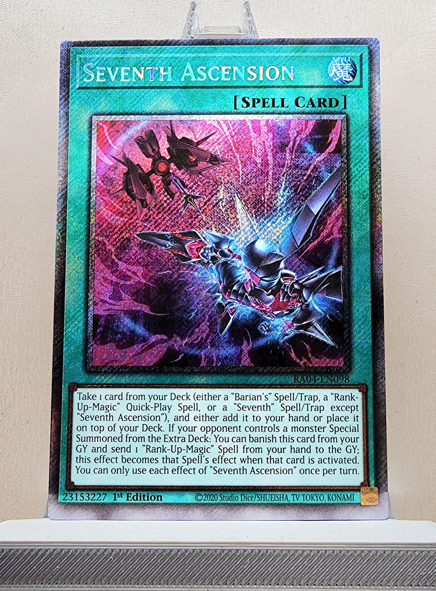 Yugioh! 1x Seventh Ascension (RA04 - Platinum Secret Rare) 1st Edition
