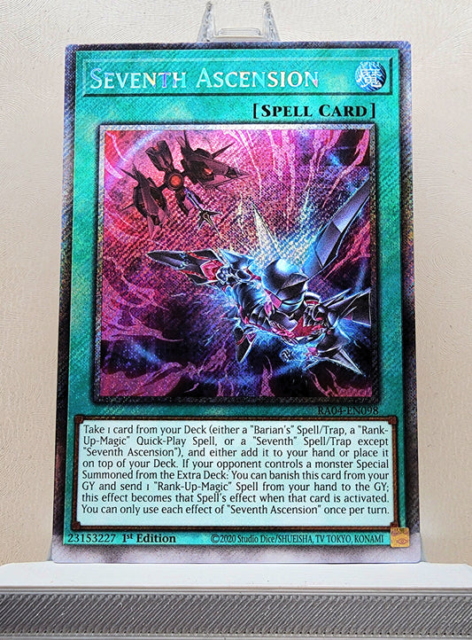 Yugioh! 1x Seventh Ascension (RA04 - Platinum Secret Rare) 1st Edition