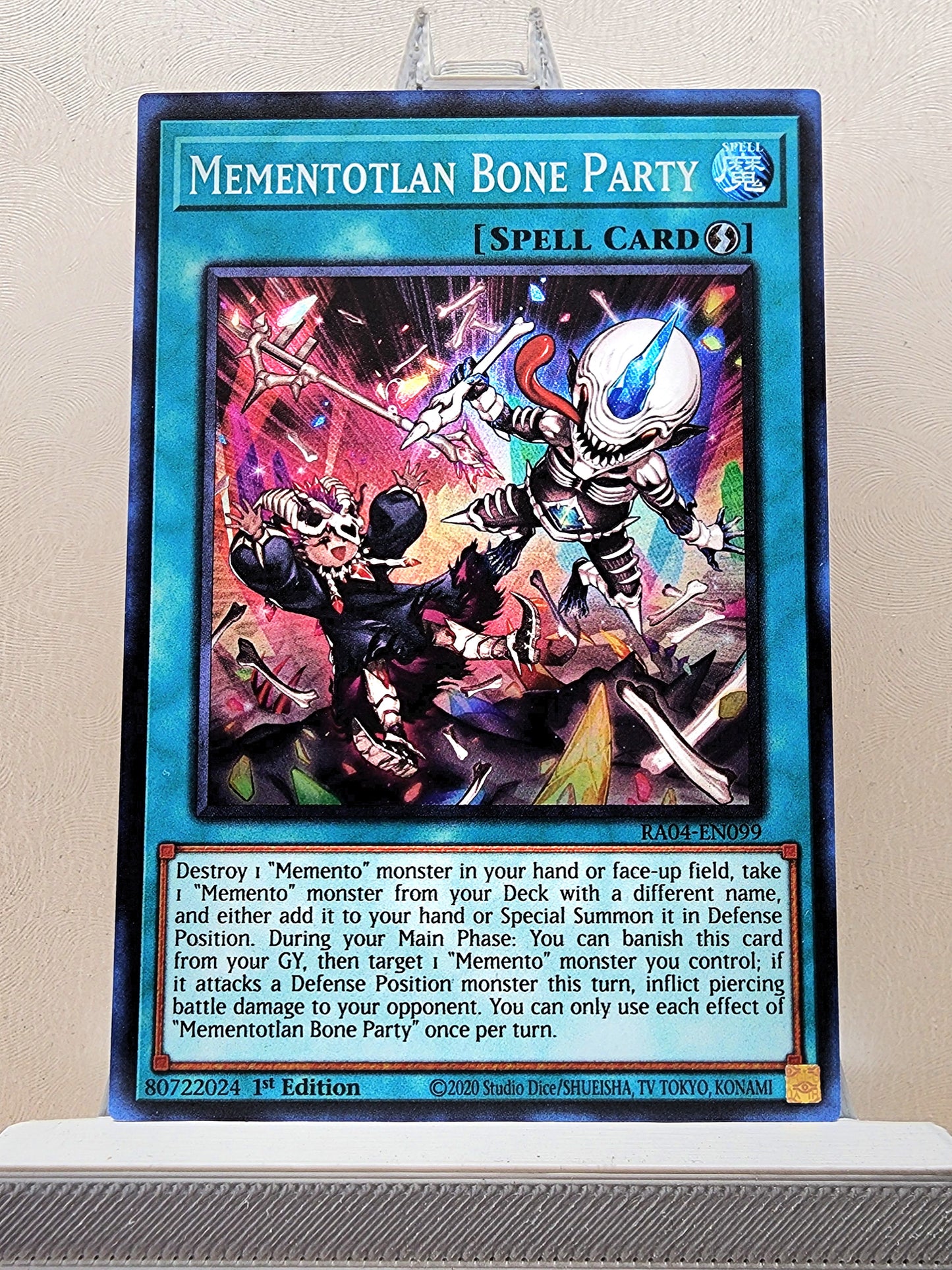Yugioh! 1x Mementotlan Bone Party (RA04 - Super Rare) 1st Edition
