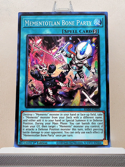 Yugioh! 1x Mementotlan Bone Party (RA04 - Super Rare) 1st Edition
