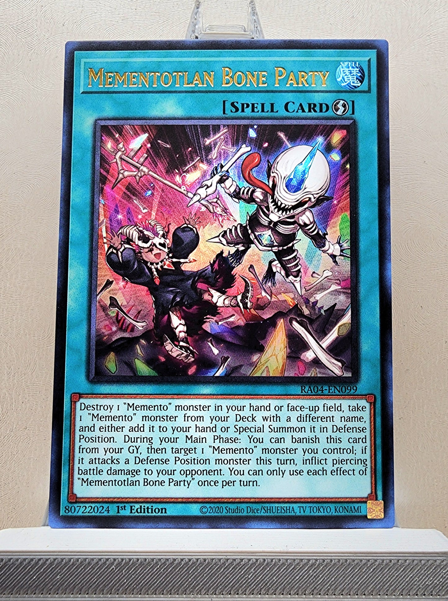 Yugioh! 1x Mementotlan Bone Party (RA04 - Ultra Rare) 1st Edition