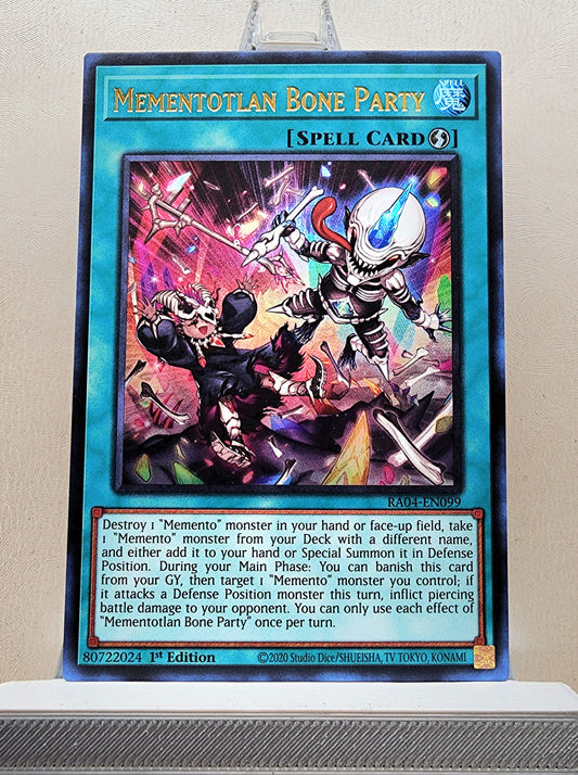Yugioh! 1x Mementotlan Bone Party (RA04 - Ultra Rare) 1st Edition