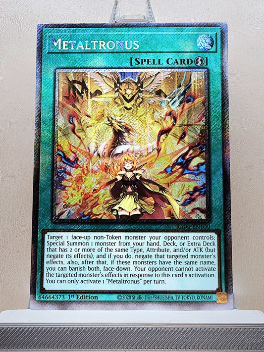 Yugioh! 1x Metaltronus (RA04 - Platinum Secret Rare) 1st Edition