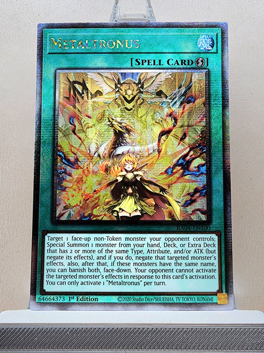 Yugioh! 1x Metaltronus (RA04 - Quarter Century Secret Rare) 1st Edition